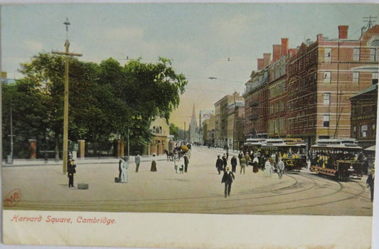 Old Postcard of Harvard Square, Cambridge  : 1018