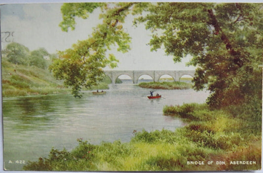 Old Postcard of Bridge of Don, Aberdeen 1952 - Ref : 1012