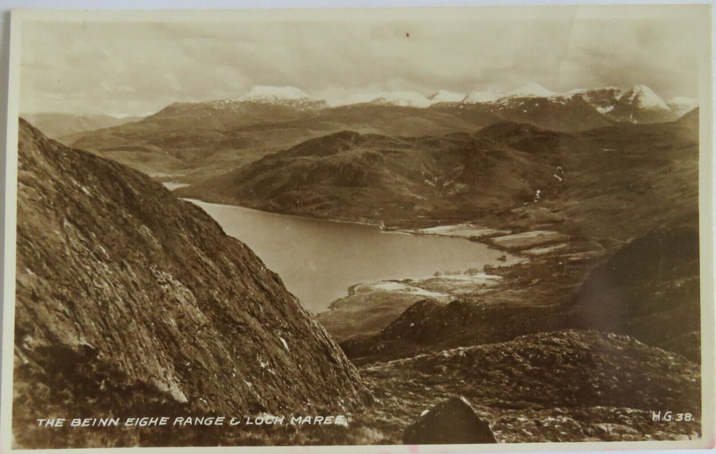 Old Postcard of The Beinn Eighe Range & Loch Maree - Ref : 1021