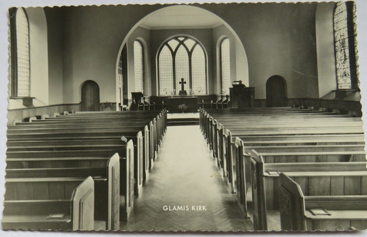 Old Postcard of Glamis Kirk