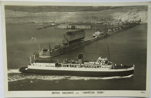 Old Postcard of British Railways S.S "Hampton Ferry" 1952
