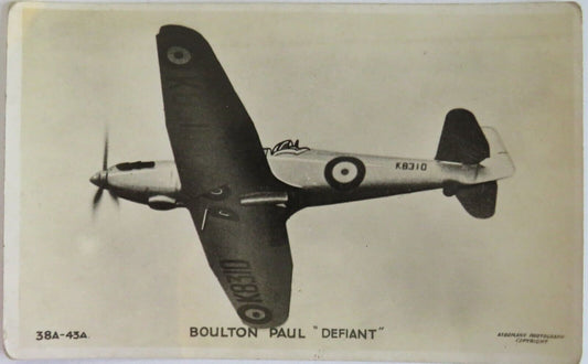 Old Postcard Of Boulton Paul "Defiant" - Ref : 1014.