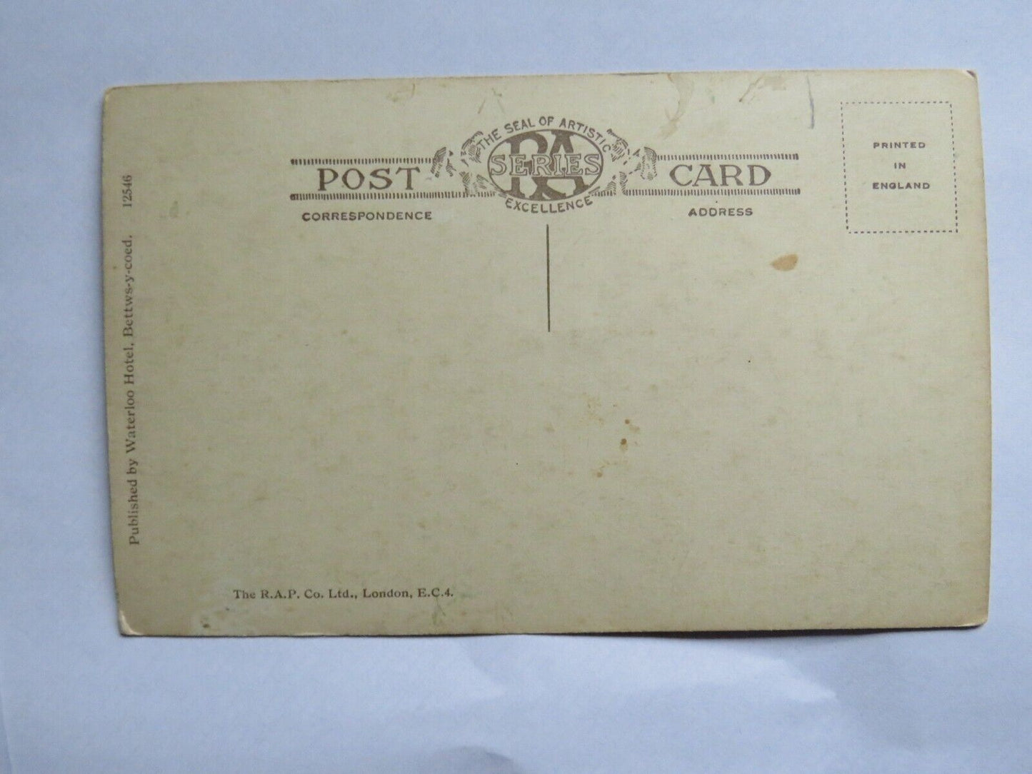 Old Postcard of The Suspension Bridge, Bettws-Y-Coed - Ref : 1011