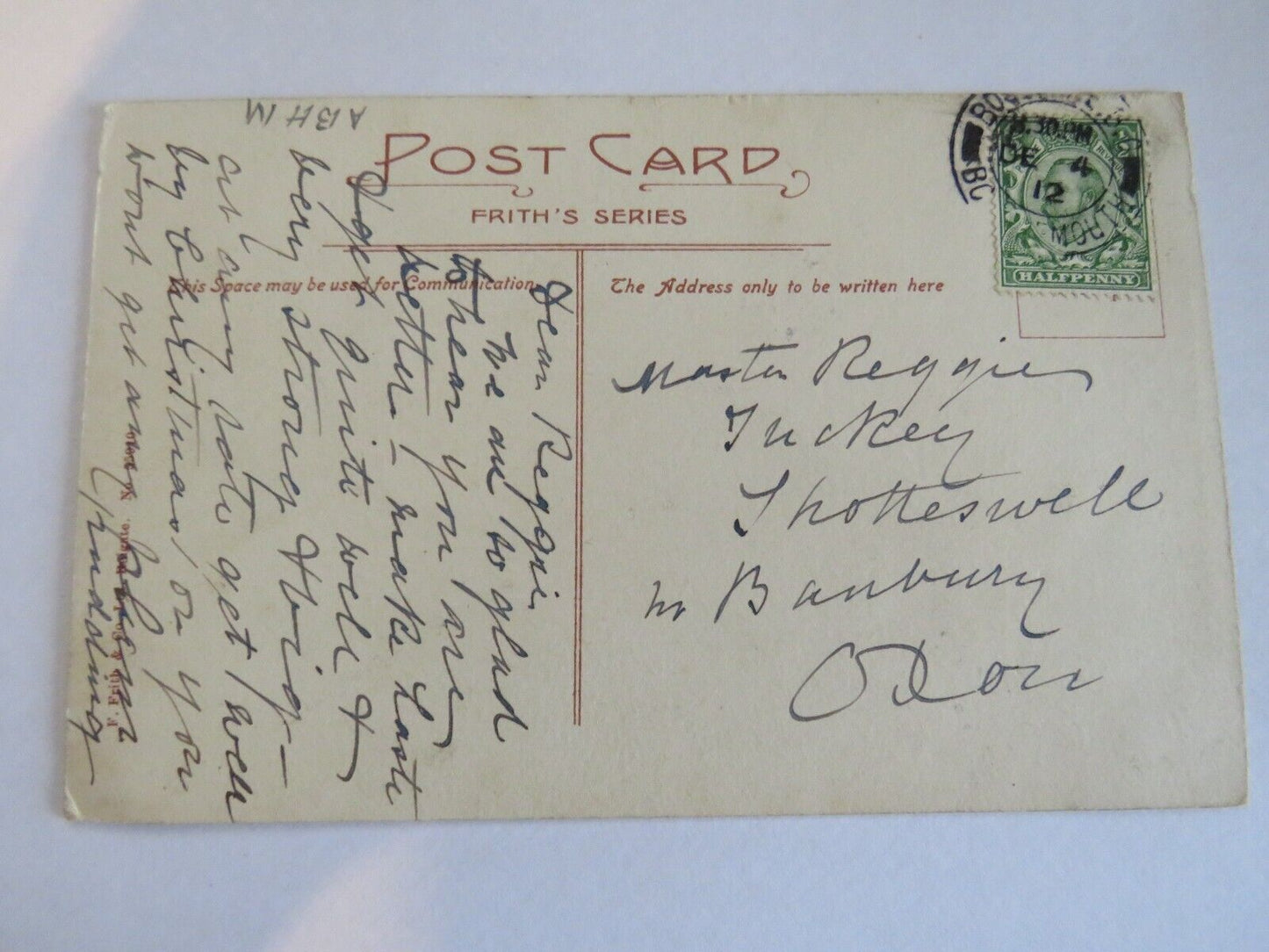 Old Postcard of Boscombe, Chine Hotel 1912 - Ref : 1015