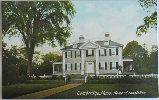 Old Postcard of Cambridge Mass, Home of Longfellow - Ref : 1025