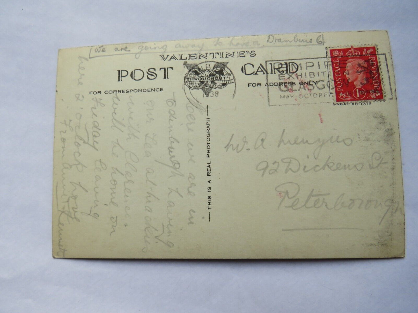 Old Postcard of Flood-Lighting of Edinburgh Castle From National Gallery, 1938