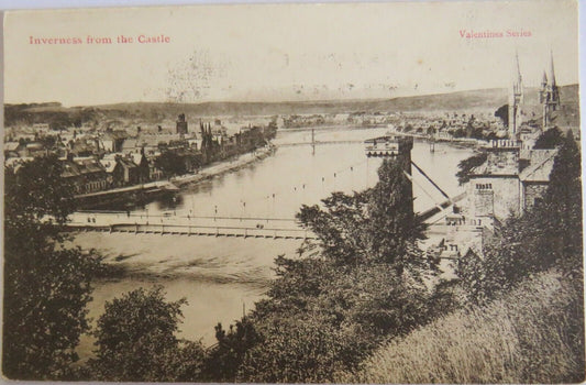 Old Postcard of Inverness From The Castle - Ref : 1028