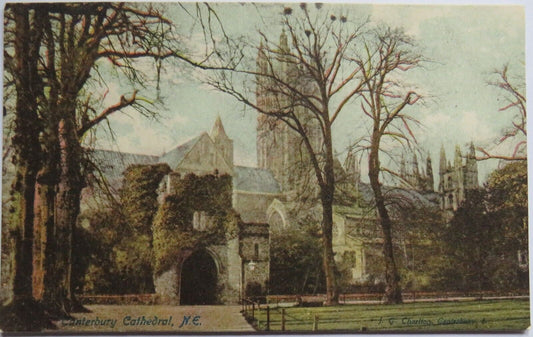 Old Postcard of Canterbury Cathedral - Ref : 1036