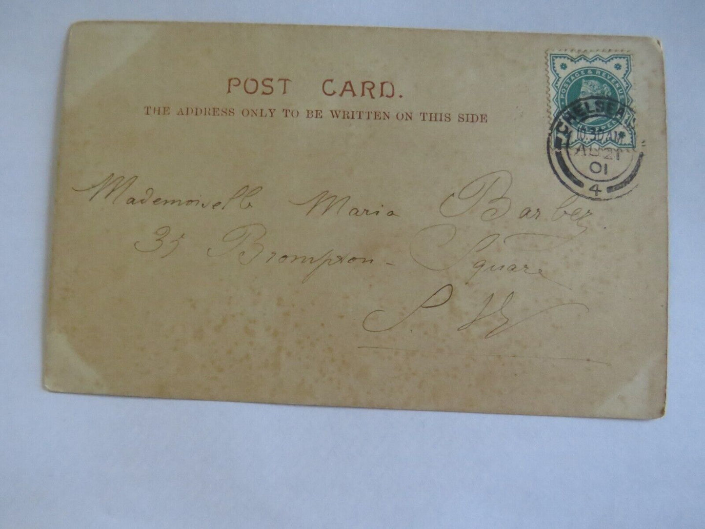 Old Antique Postcard of St Nicholas' Cathedral Newcastle 1901 - Ref : 1038