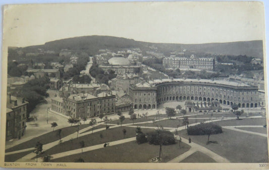 Old Postcard of Buxton From Town Hall 1926 - Ref : 1026