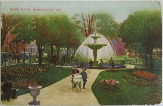 Old Postcard of Gore Park, Hamilton Canada - Ref : 1041