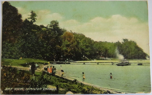 Old Postcard of Bay View Hamilton Canada 1906 - Ref : 1041