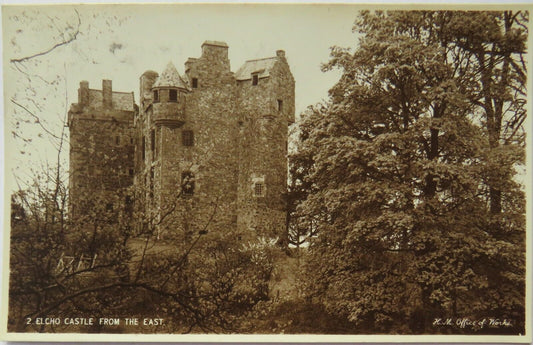 Old Postcard of Elcho Castle From The East 1935