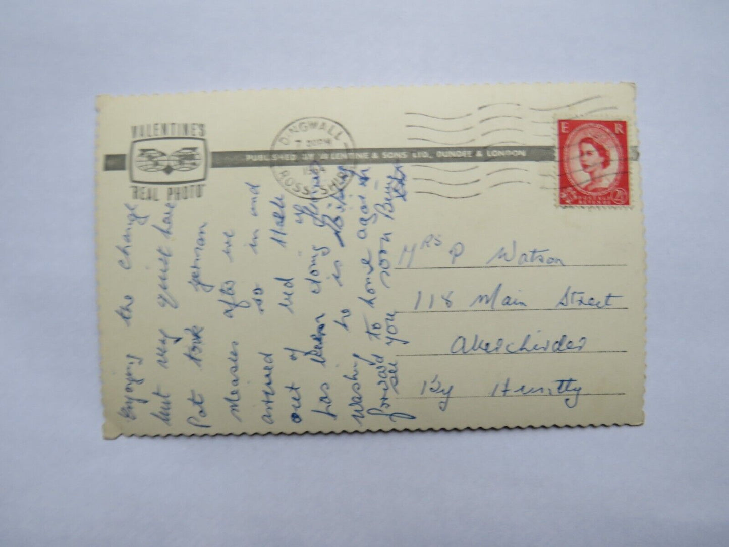 Old Postcard of Dingwall and Ben Wyvis, 1964
