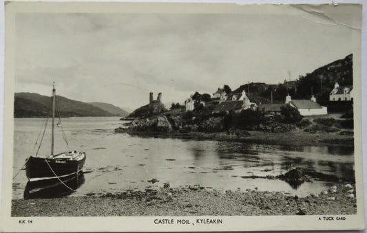 Old Postcard of Castle Moil, Kyleakin