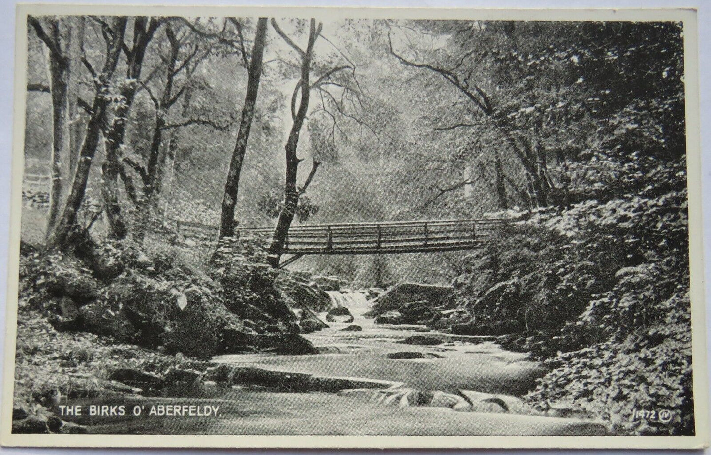 Old Postcard of The Birks O' Aberfeldy, Valentine's Series