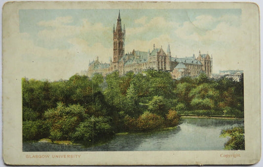 Old Postcard of Glasgow University - Ref : 1035
