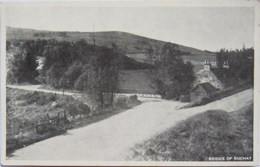 Old Postcard of Bridge of Buchat, Aberdeenshire