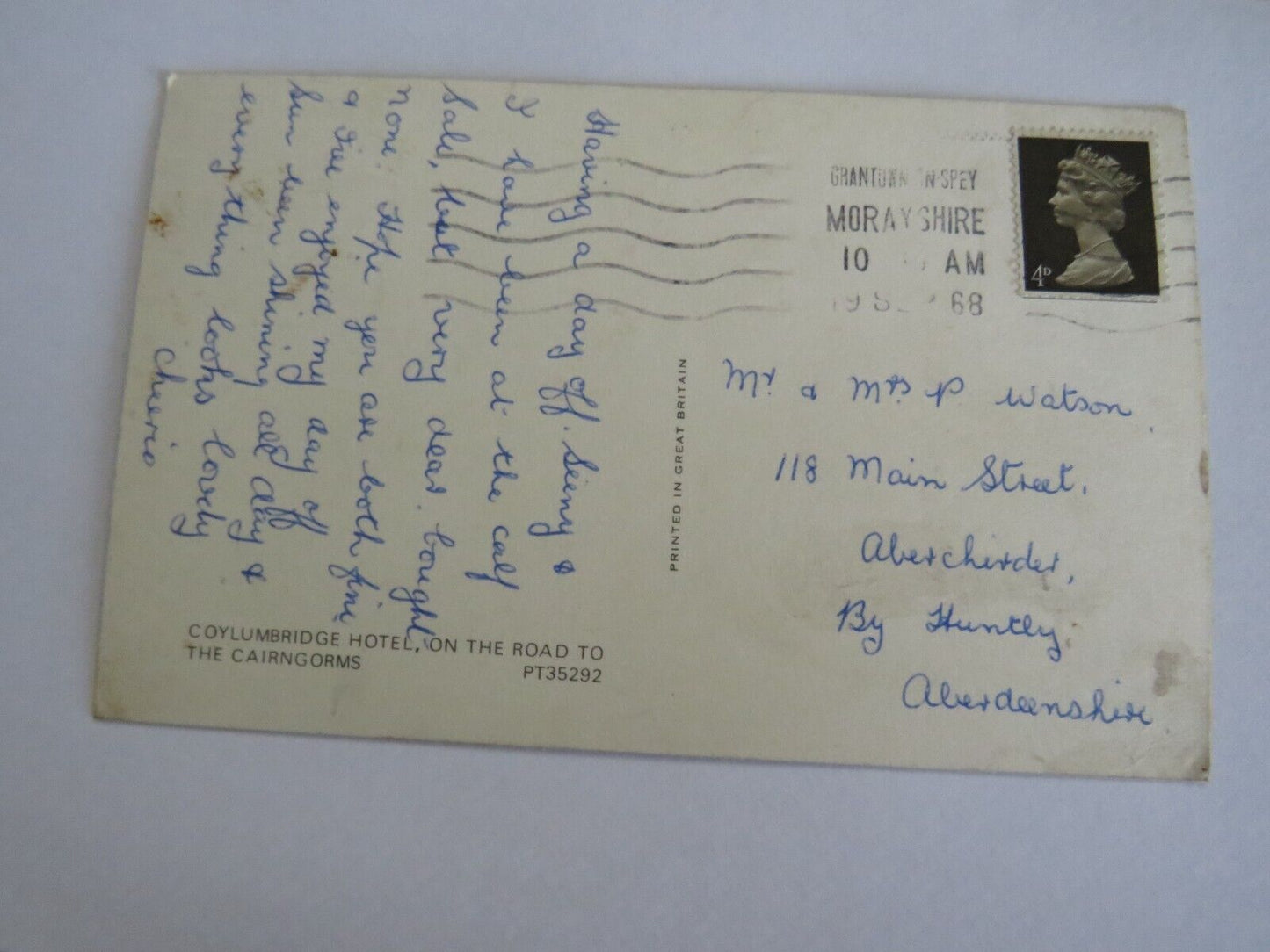 Vintage Postcard of Coylumbirdge Hotel On The Road To The Cairngorms- Ref : 1017