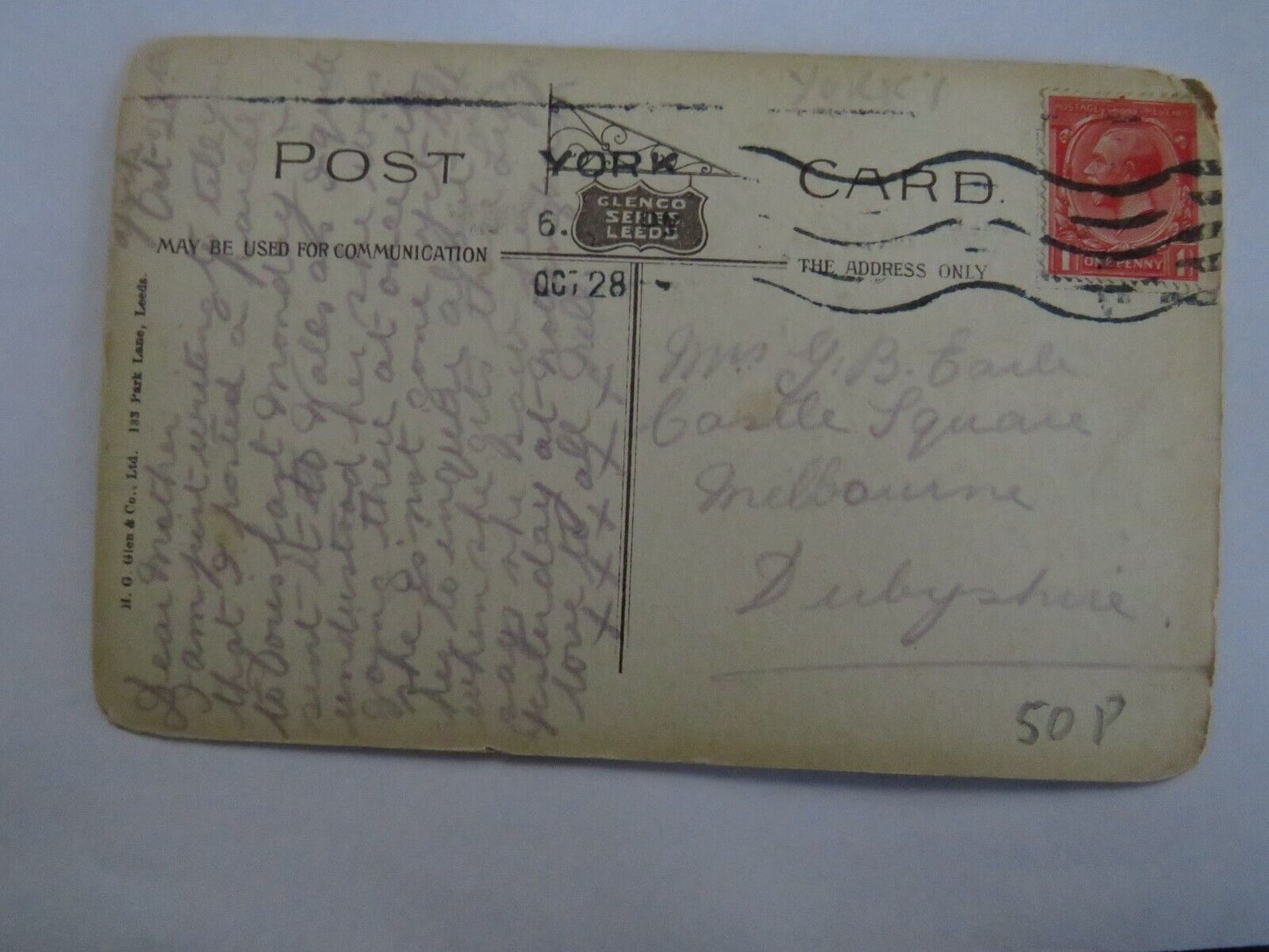 Old Antique Postcard Of St William's College York - Ref : 1040