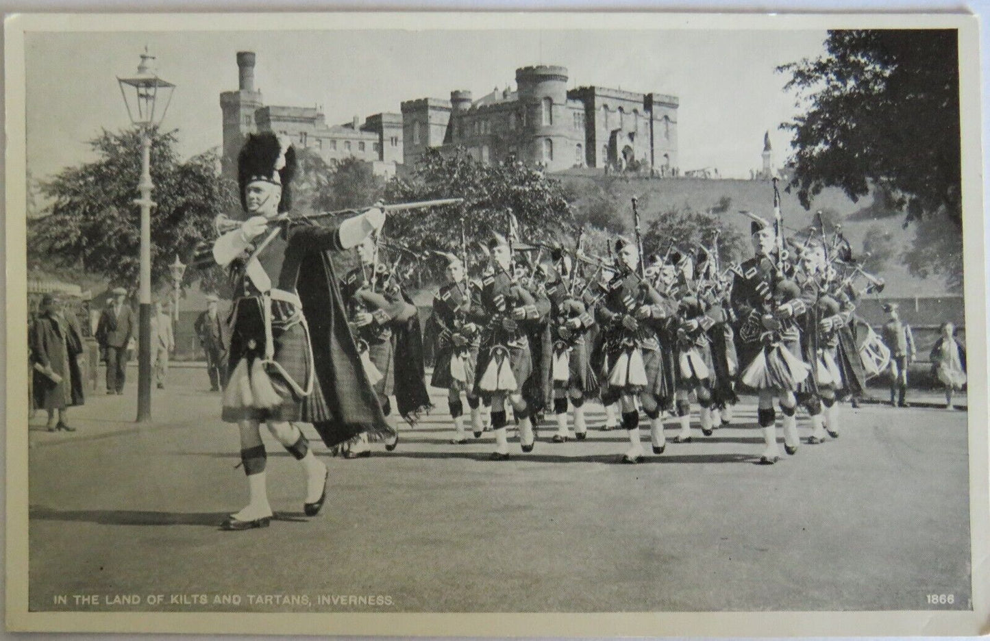 Old Postcard of In The Land of Kilts and Tartans, Inverness - Ref : 1027
