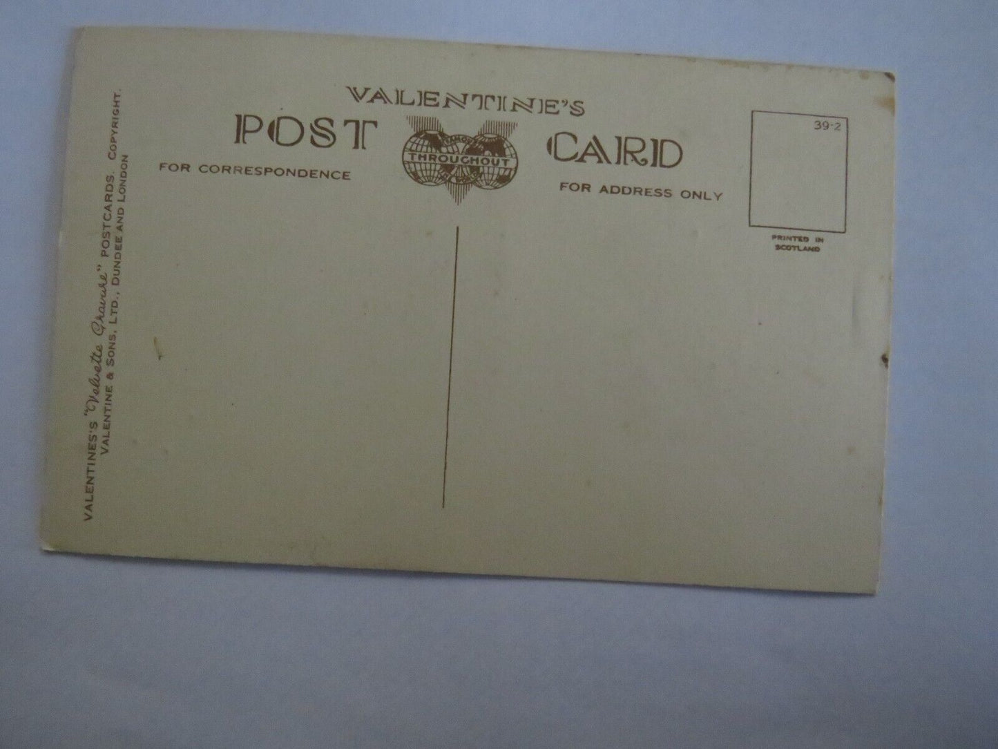 Old Antique Postcard Of Good Luck From Edinburgh - Ref : 1040