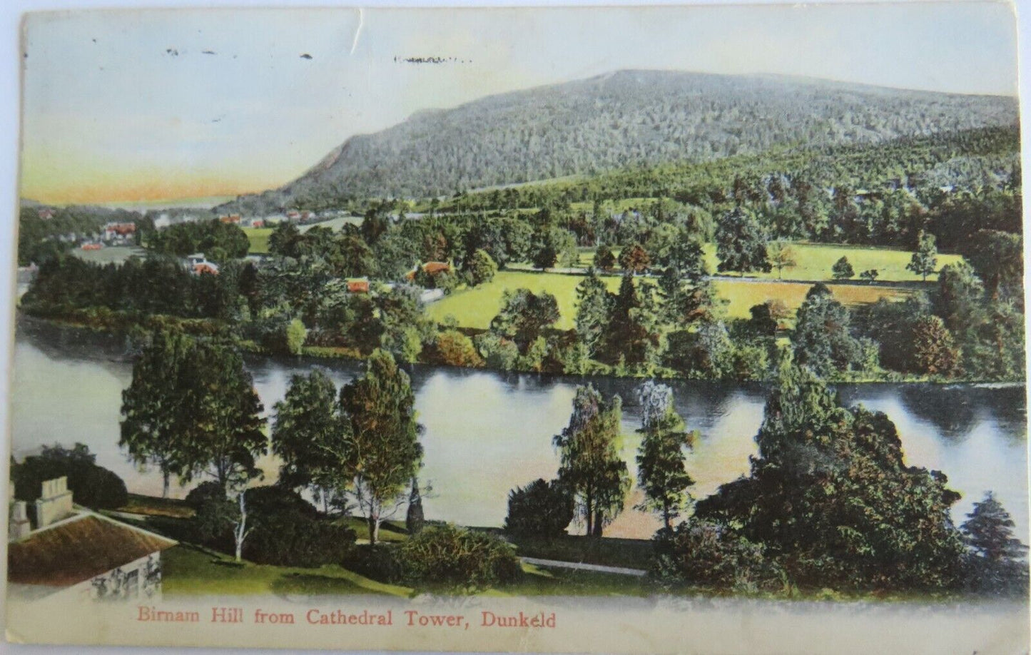 Old Postcard of Birnam Hill From Cathedral Tower, Dunkeld - Ref : 1025