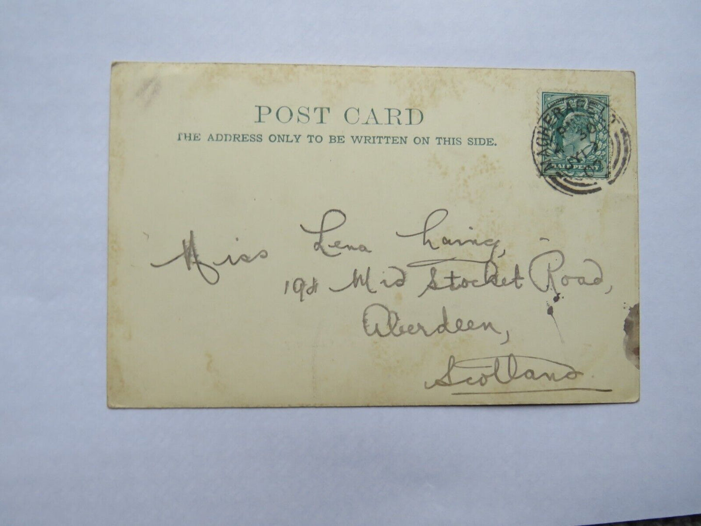 Old Postcard of The Giants Well; Giant's Causeway