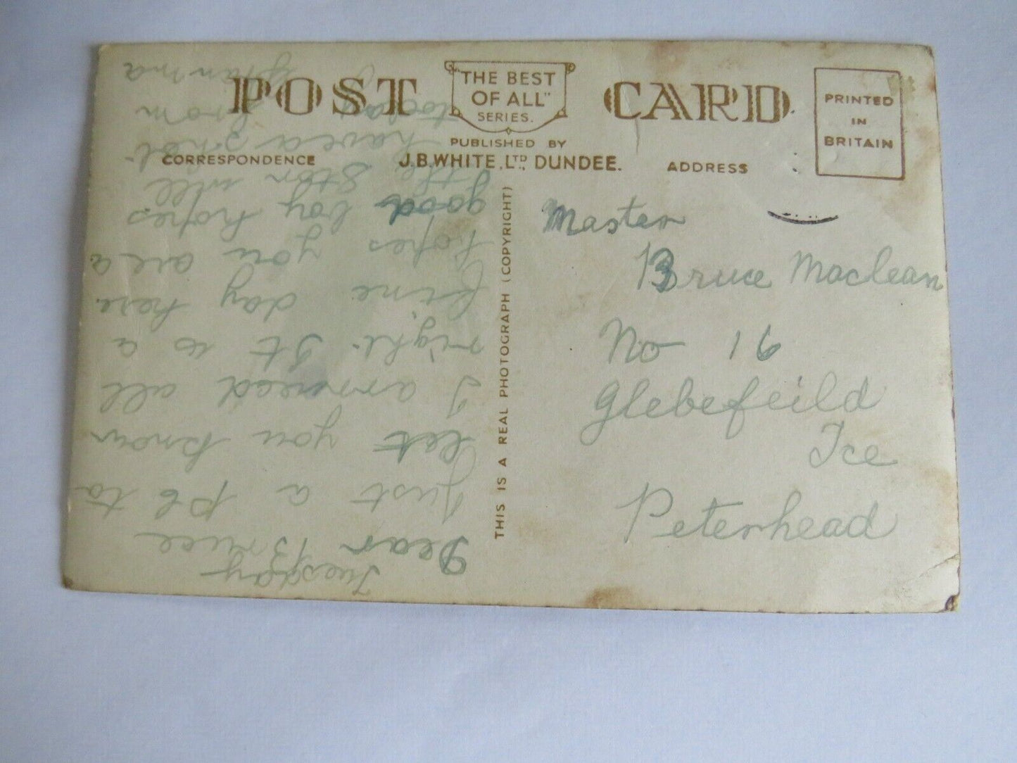 Old Postcard of Greetings From Portknockie - Ref : 1019