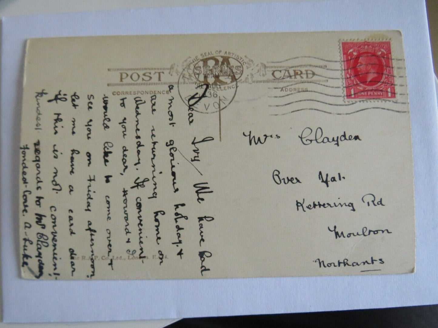 Old Postcard of Buckfast Abbey Church (North View) - Ref : 1030