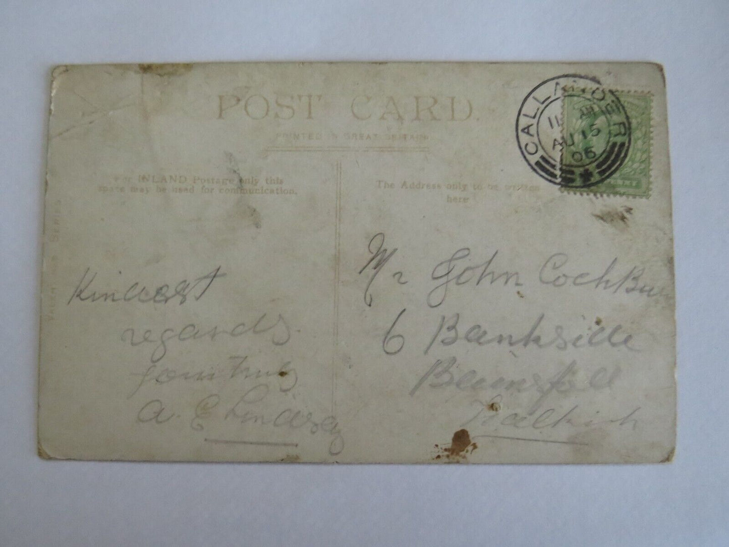Old Postcard of Trossachs Hotel, 1906 - Ref : 1017