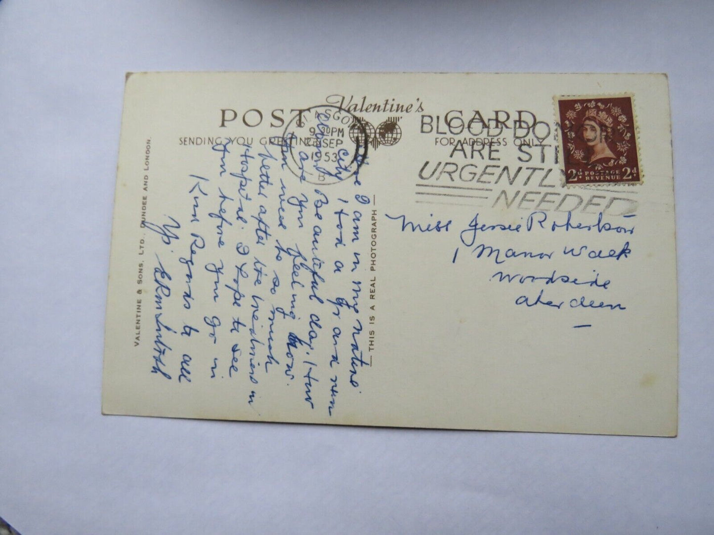 Old Multiview Postcard Best of Luck From Glasgow 1953