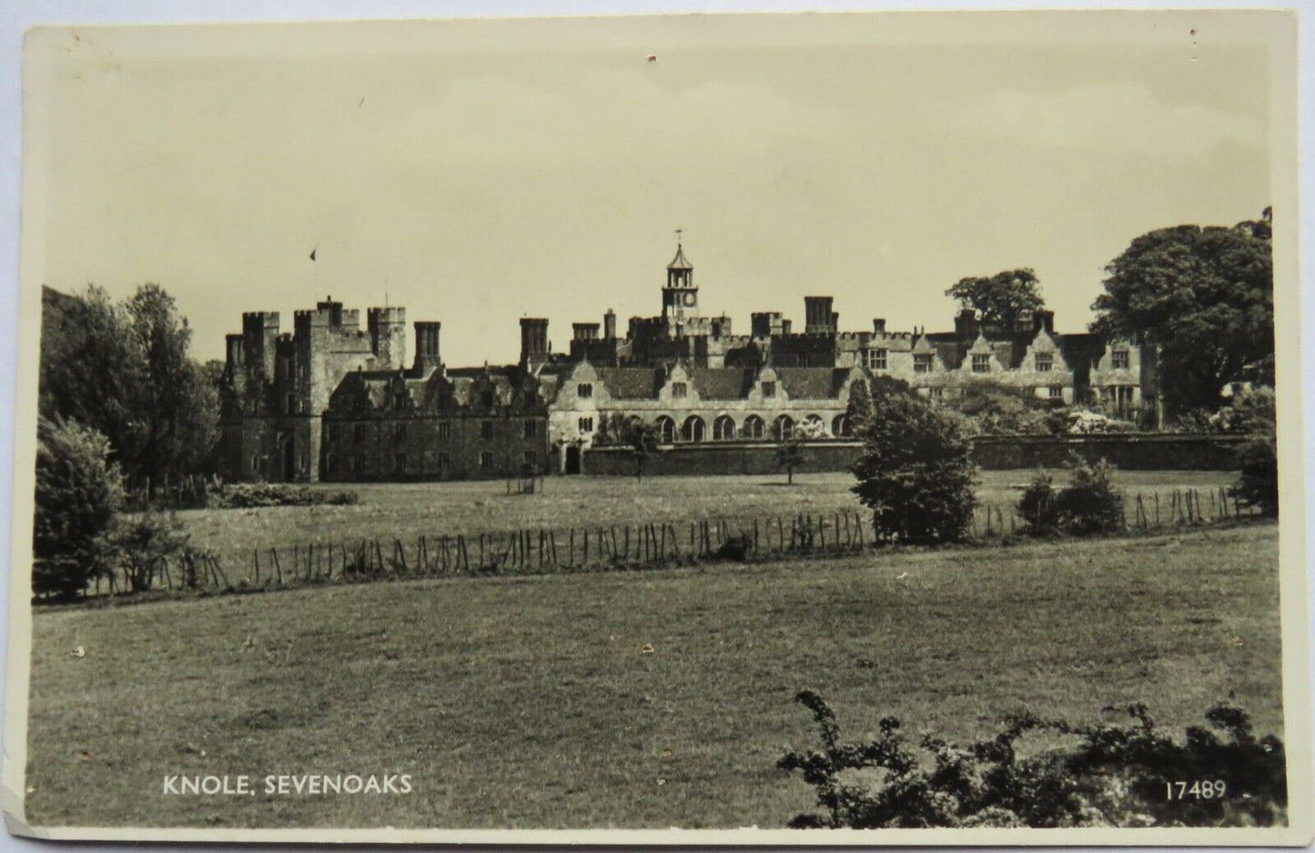 Old Postcard of Knole, Sevenoaks, 1957