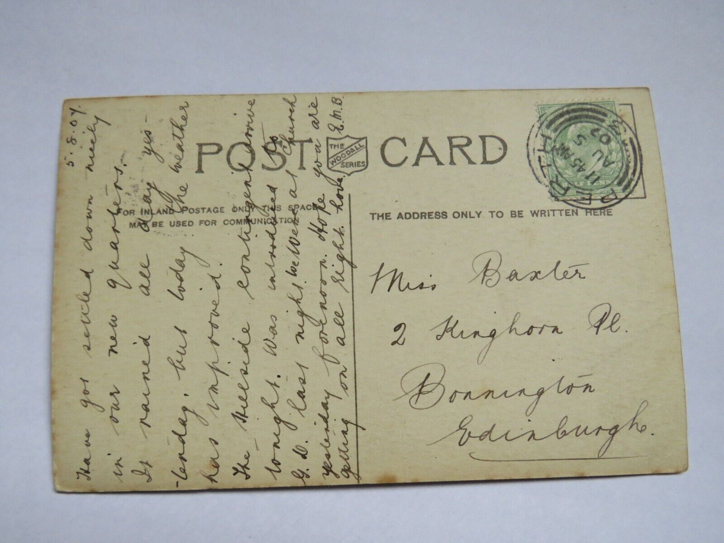 Old Postcard of Old Archway, Scone Palace 1907