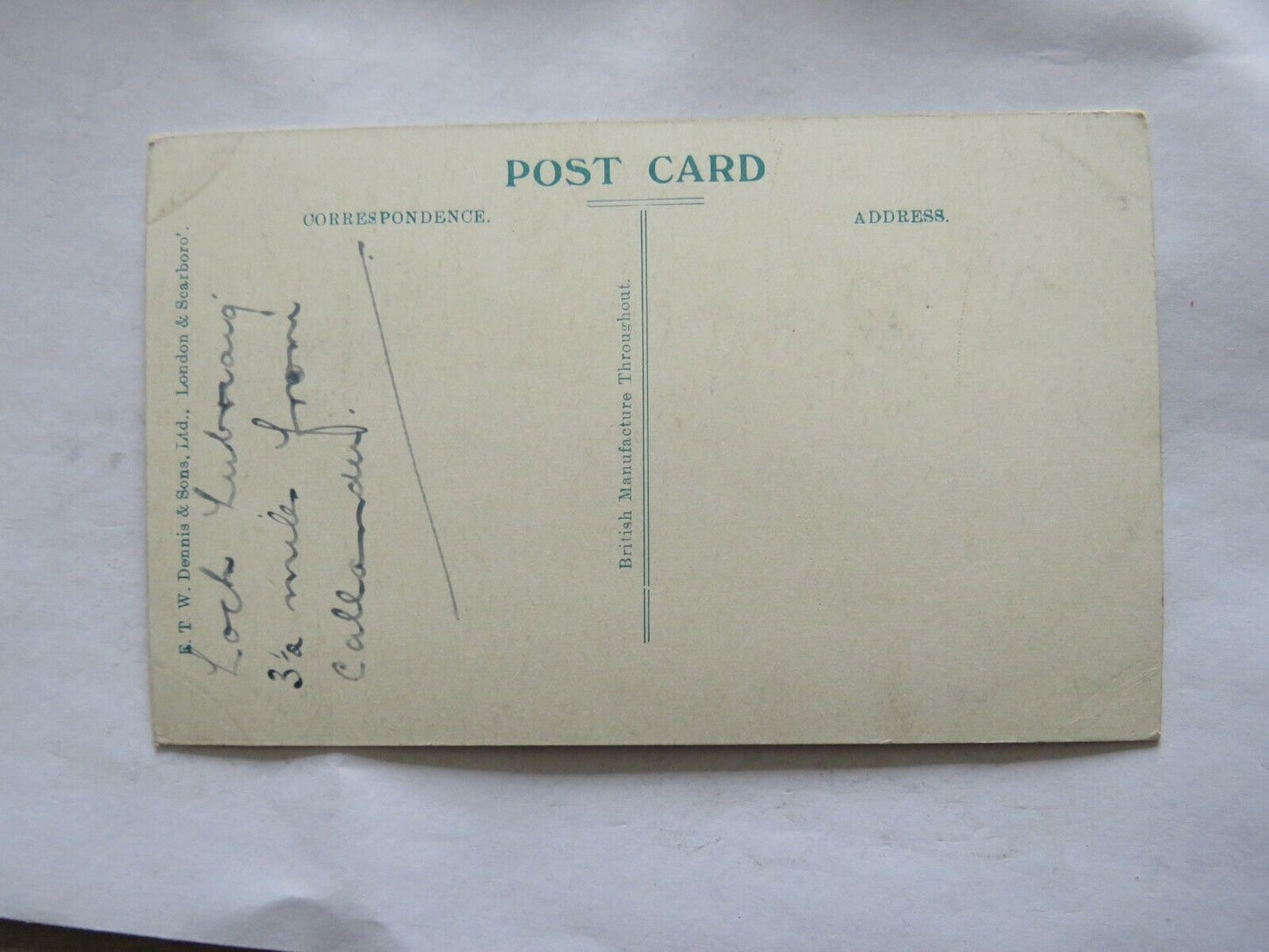 Old Postcard Of Loch Lubnaig - Ref : 1007