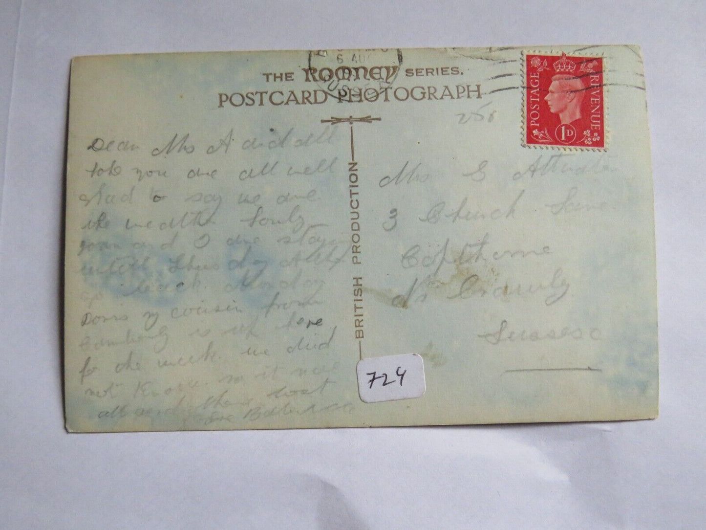 Old Postcard of The Floral Clock, White Rock Gardens, Hastings - Ref : 1011