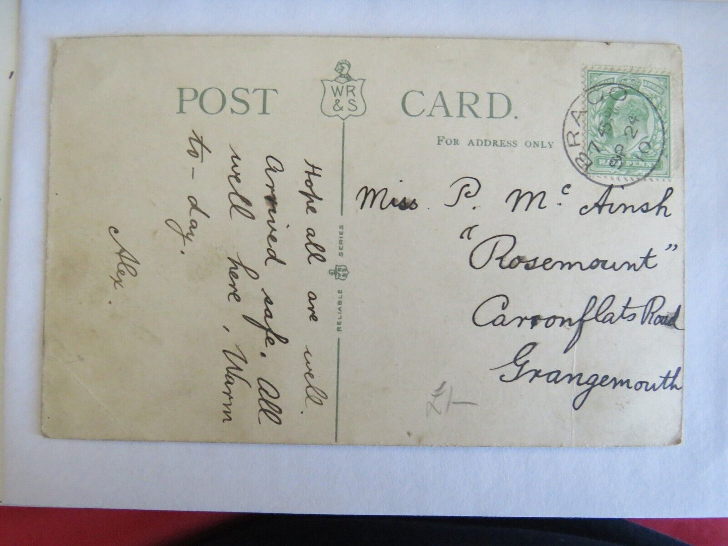 Old Postcard of Drummond Castle Gardens, Crieff 1910 - Ref : 1024