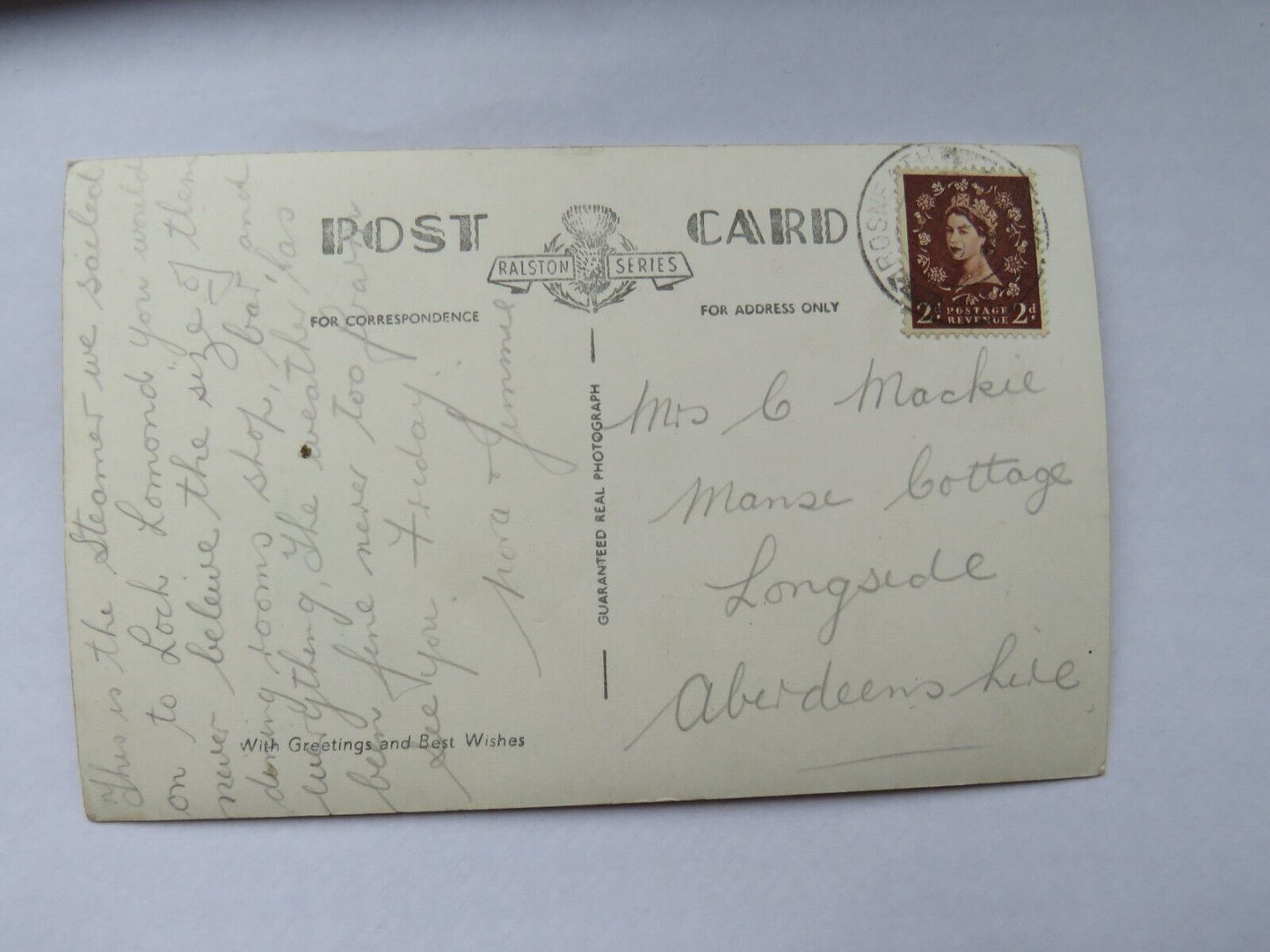 Old Postcard of The T.S.S. Queen Mary II