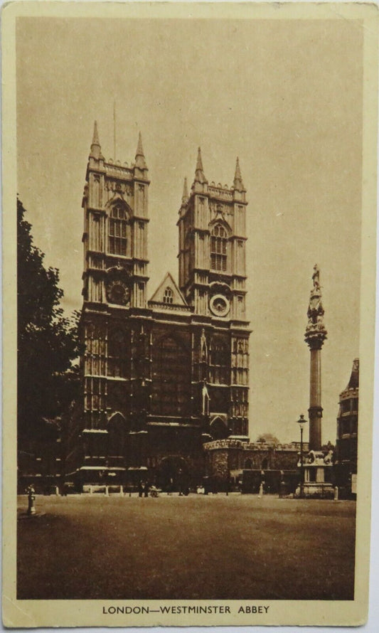 Old Postcard of London Westminster Abbey - Ref : 1032