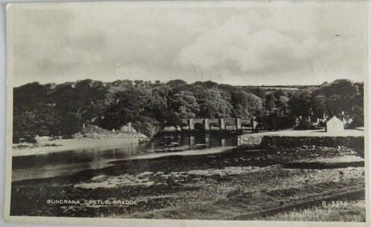 Old Postcard of Buncrana Castle Bridge - Ref : 1016