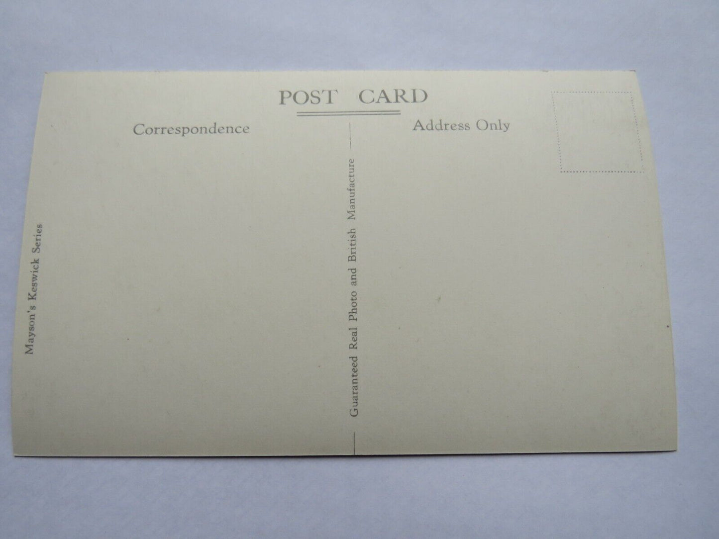 Old Postcard of Sharp Edge Saddleback, Mayson's Keswick Series