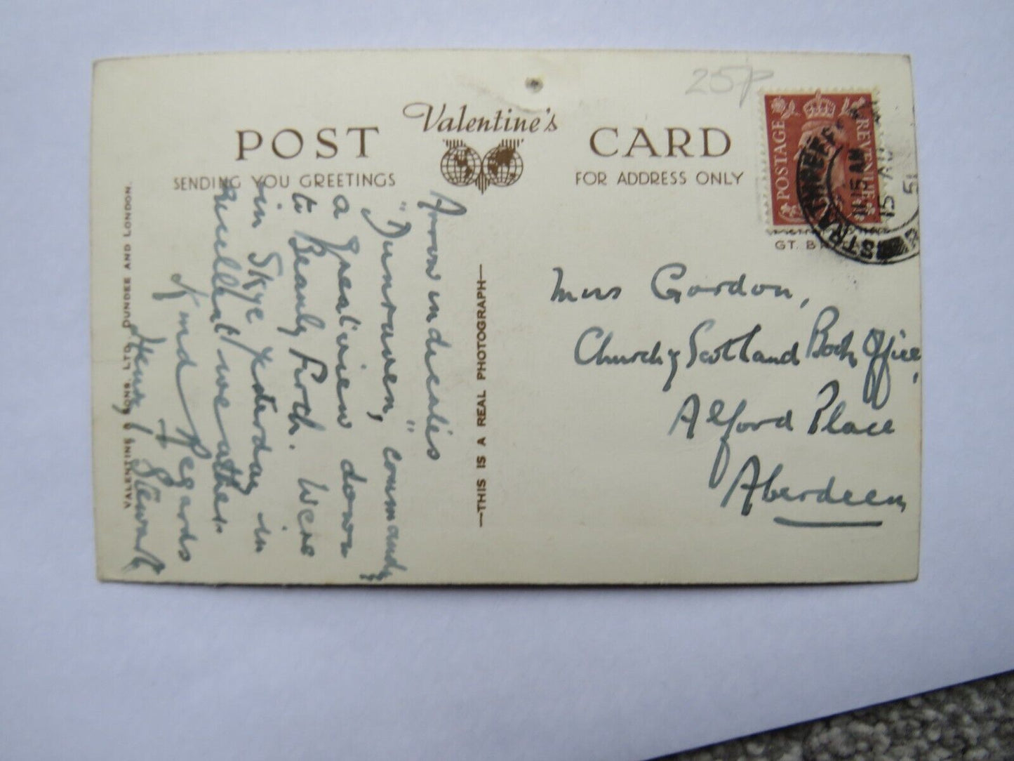 Old Postcard of Strathpeffer Looking to Ben Wyvis, 1951