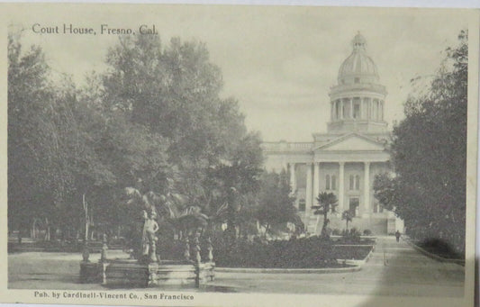 Old Postcard of Court House, Fresno, Cal -  Ref : 1013