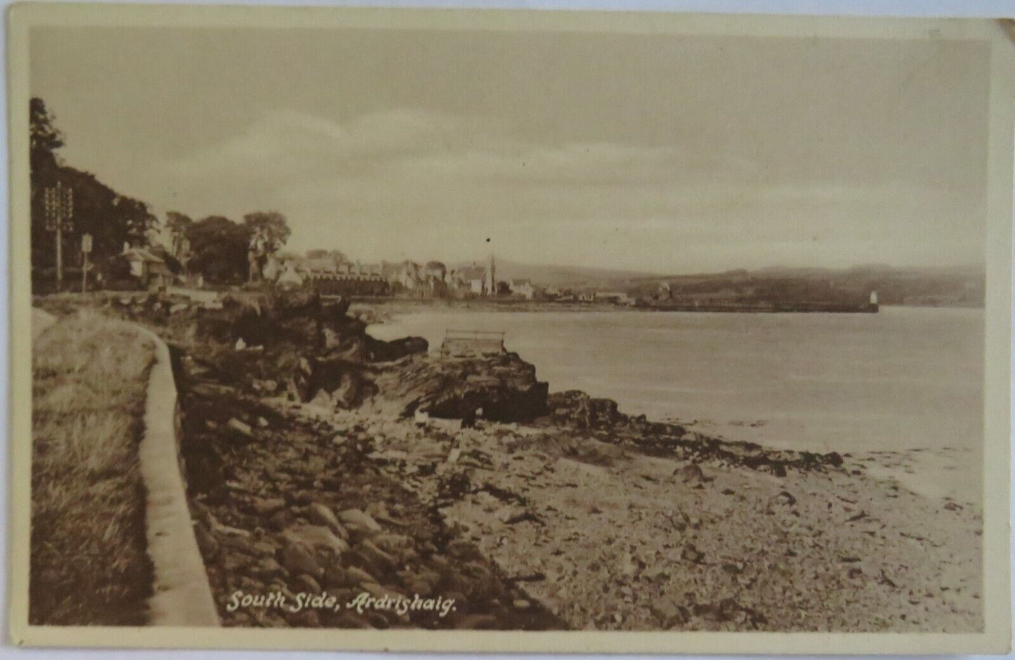 Old Antique Postcard of South Side, Ardrishaig - Ref : 1038