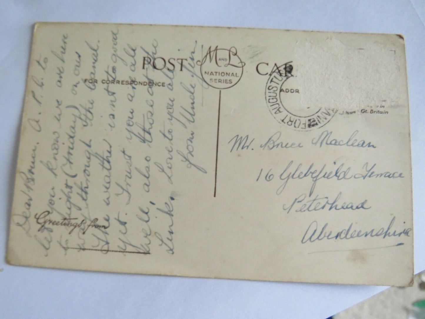 Old Postcard of The Abbey, Fort Augustus - Ref : 1019