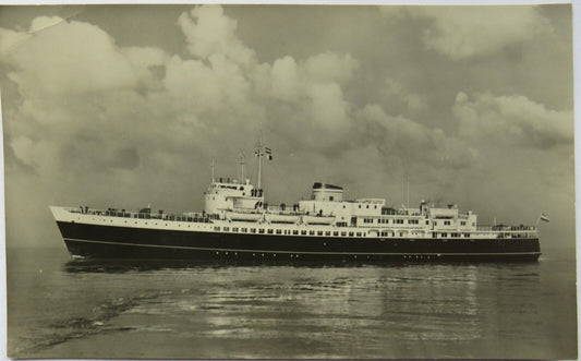 Old Postcard of M.V. "Prinses Beatrix " Zeeland Steampship Company