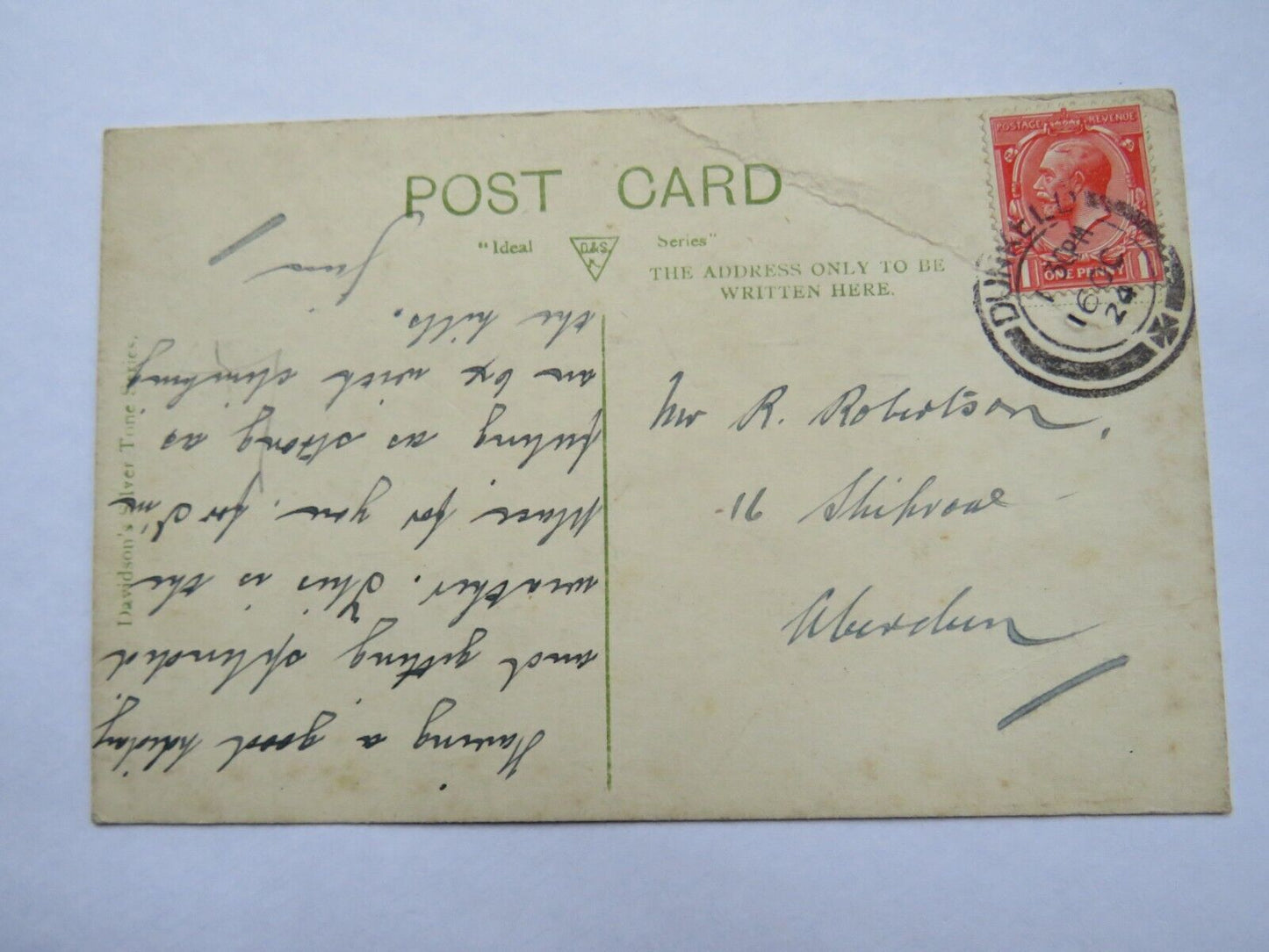 Old Postcard of  Hermitage Bridge, Dunkeld 1924