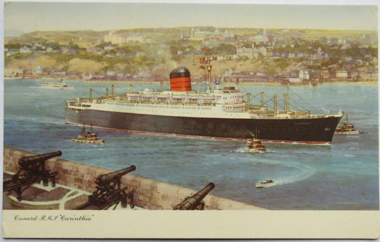 Old Postcard of Cunard R. M. S. "Carinthia"