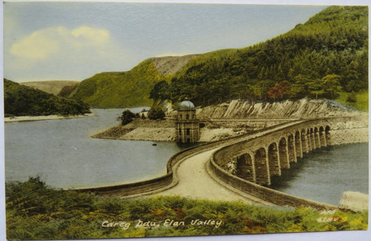 Old Postcard Of Careg Ddu, Elan Valley