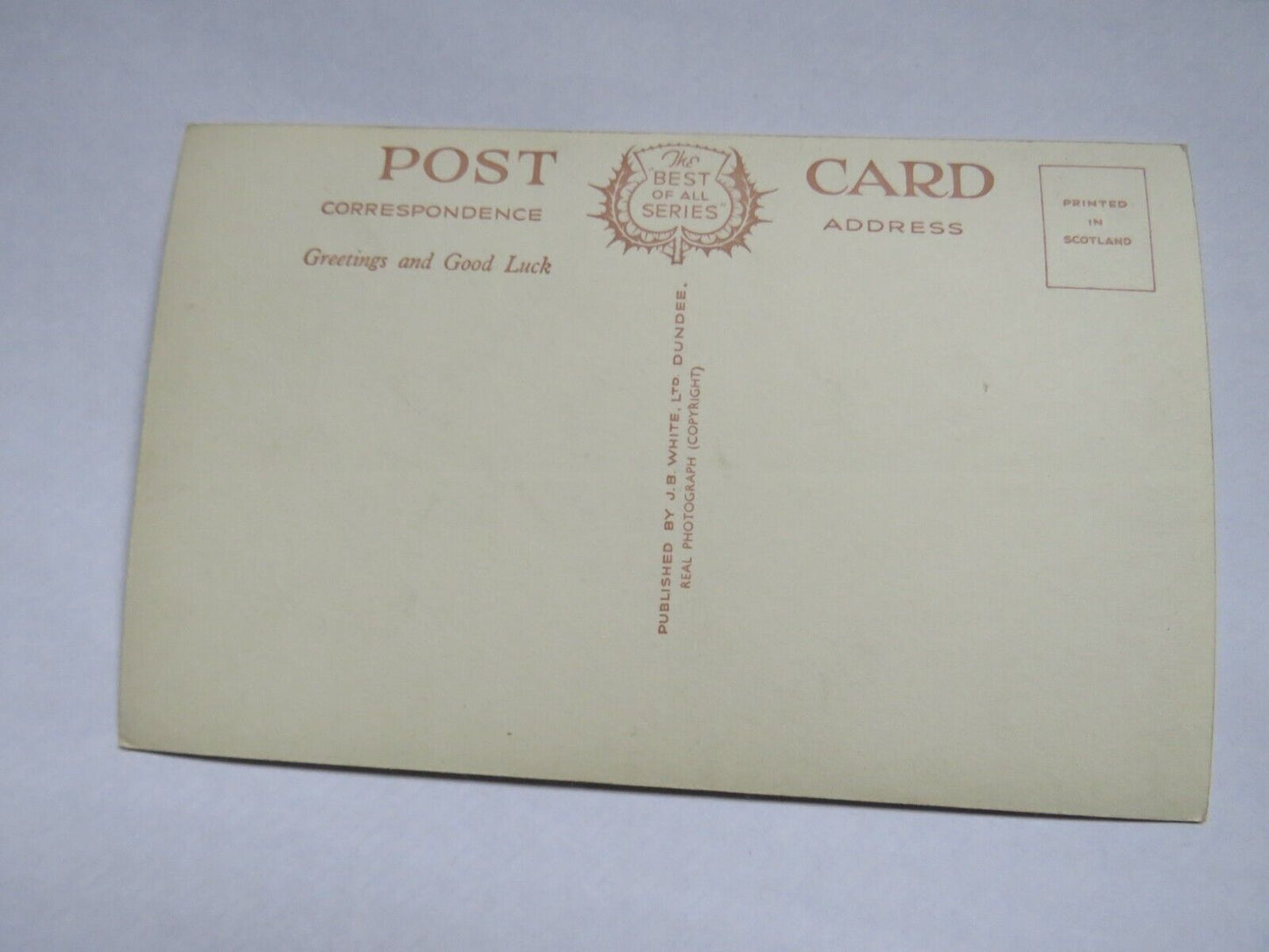 Old Postcard of The Winding Road Through The Mountains of Glenshee